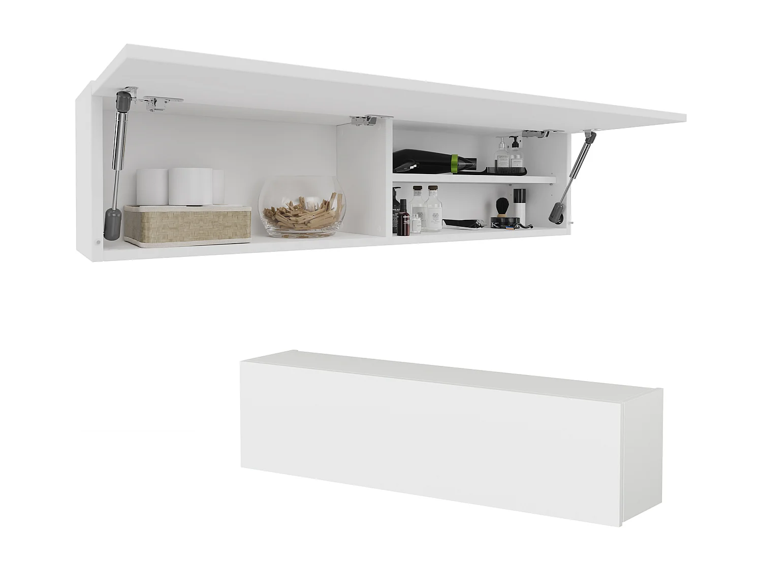 Armoire de salle de bain - 60, 80 et 120 cm - Armoire murale pliable - Meuble de salle de bain