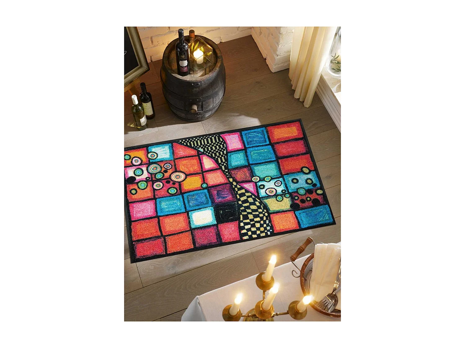 Paillasson 50x75 tissé TIGERDRA multicolore
