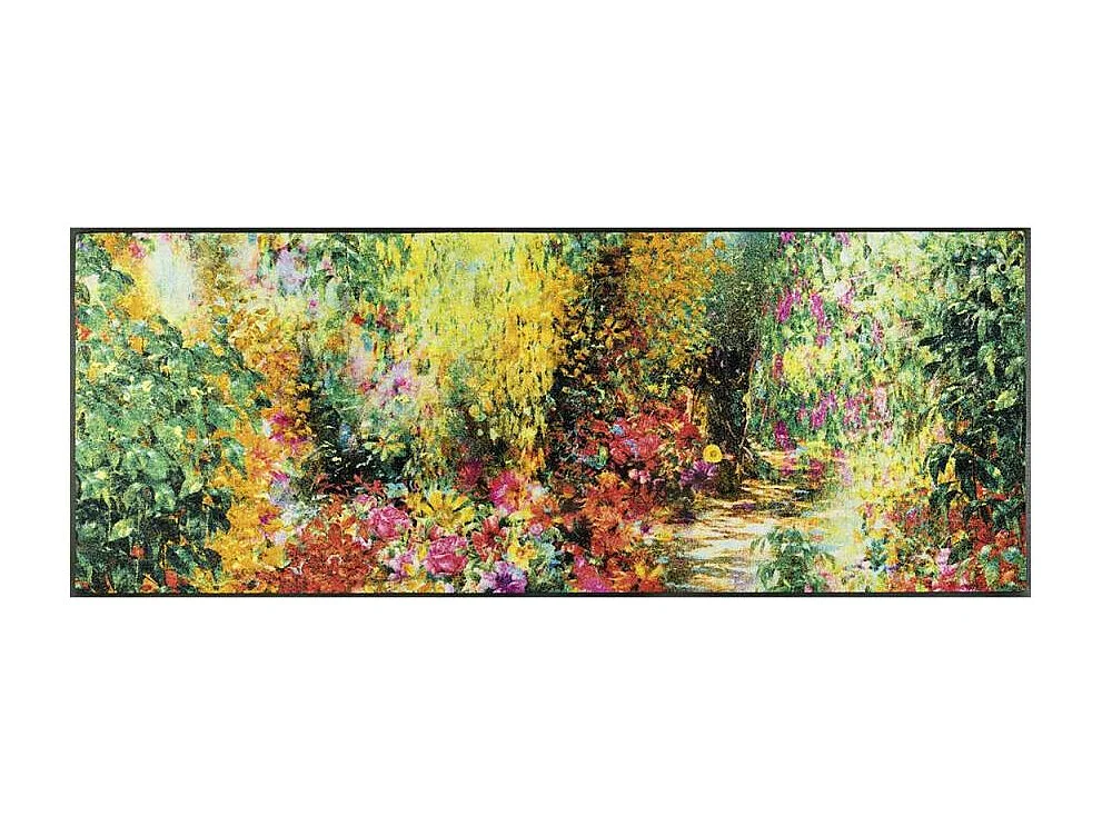 Paillasson 50x75 tissé motif abstrait PRIMAVERA multicolore