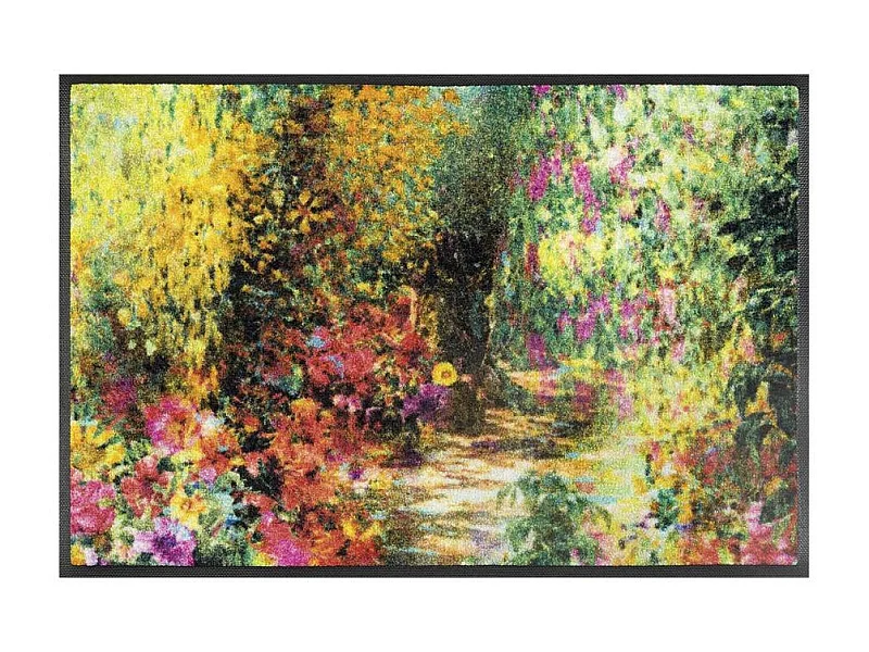 Paillasson 50x75 tissé motif abstrait PRIMAVERA multicolore