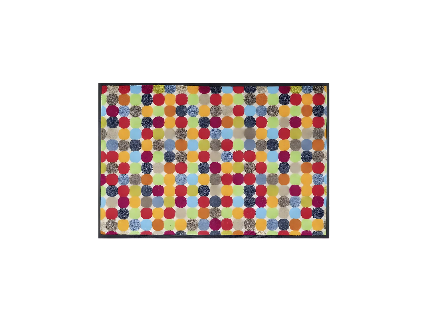 Paillasson 50x75 tissé motif géométrique MIKADOTS multicolore