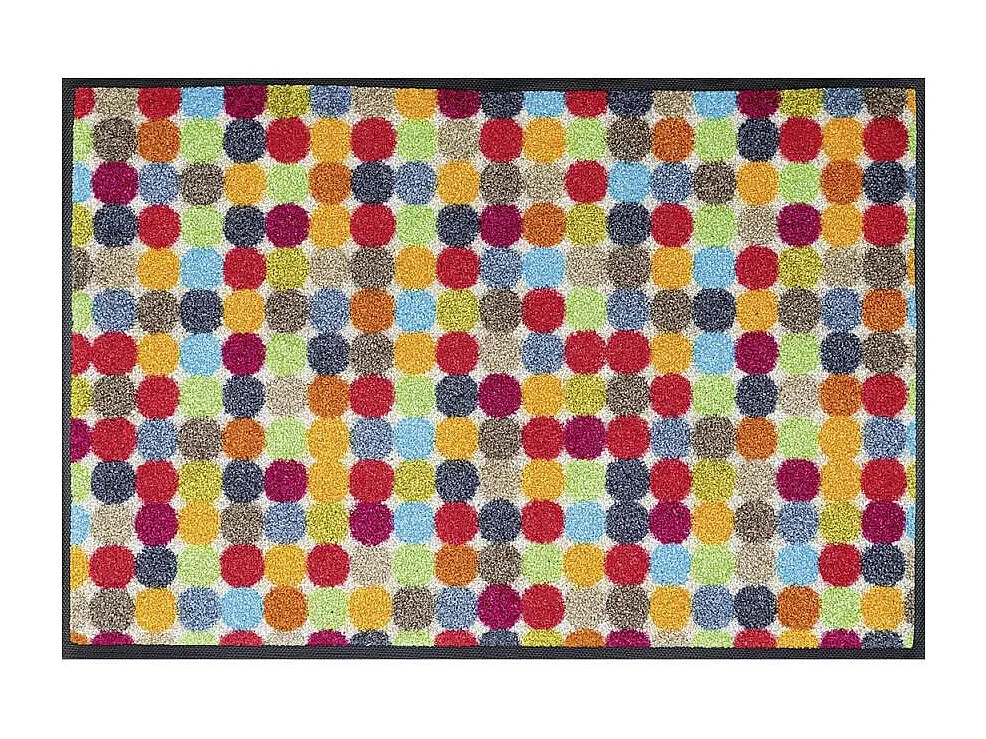 Paillasson 50x75 tissé motif géométrique MIKADOS multicolore