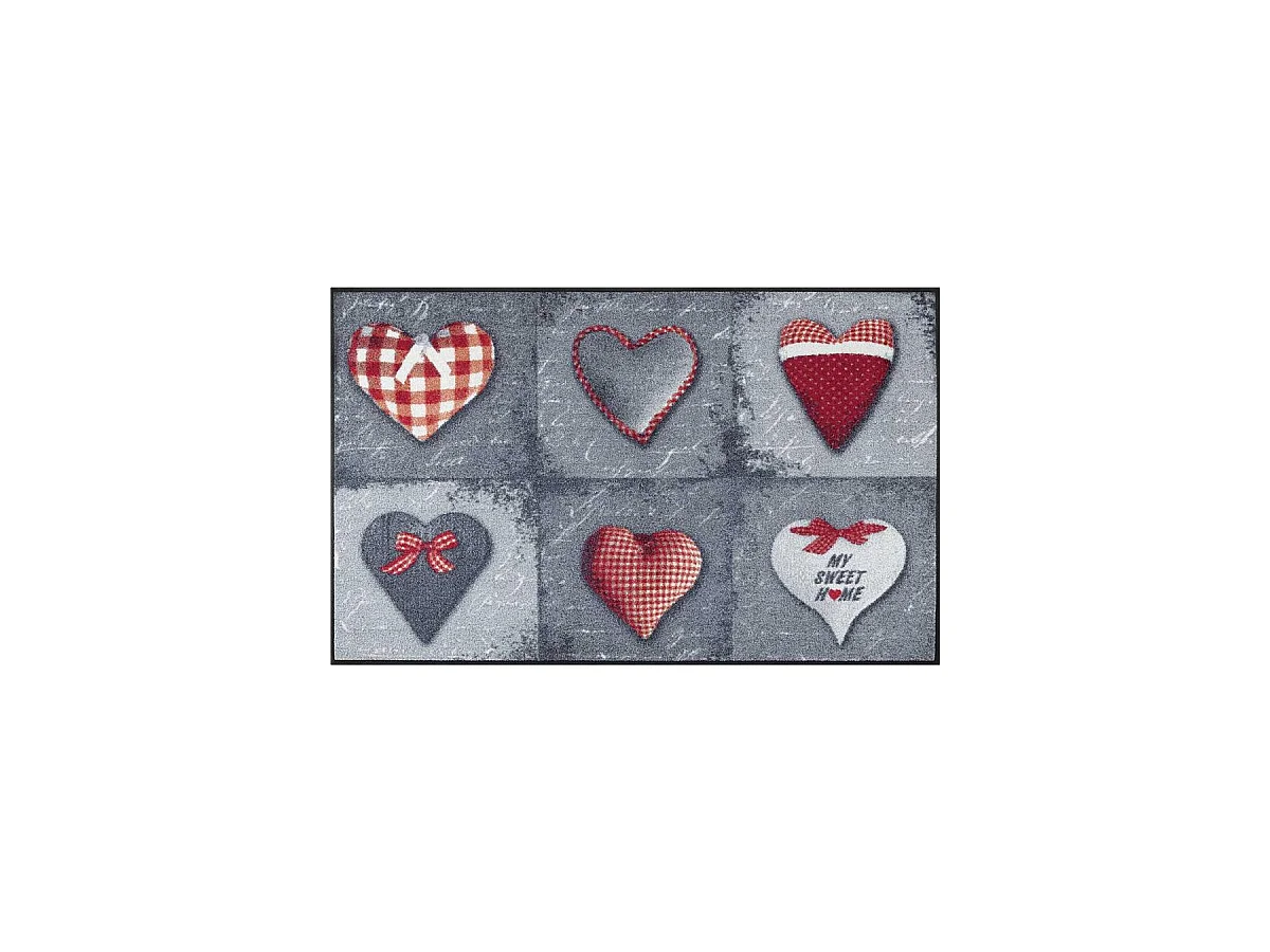 Paillasson 50x75 tissé motif traditionnel SWEETOME gris