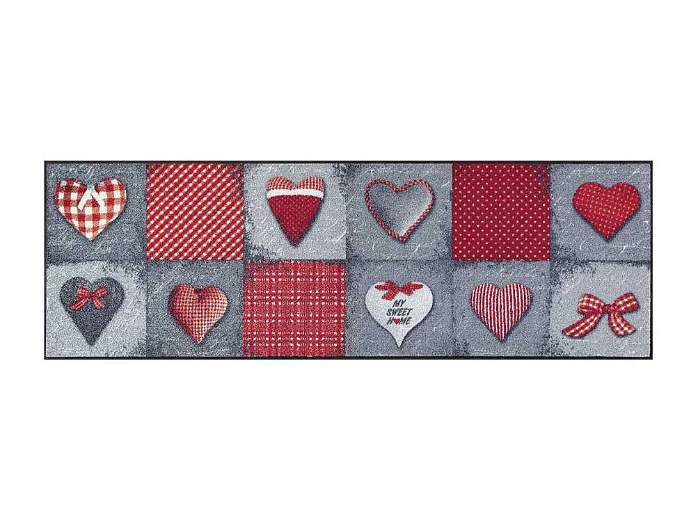 Paillasson 50x75 tissé motif traditionnel SWEETOME gris