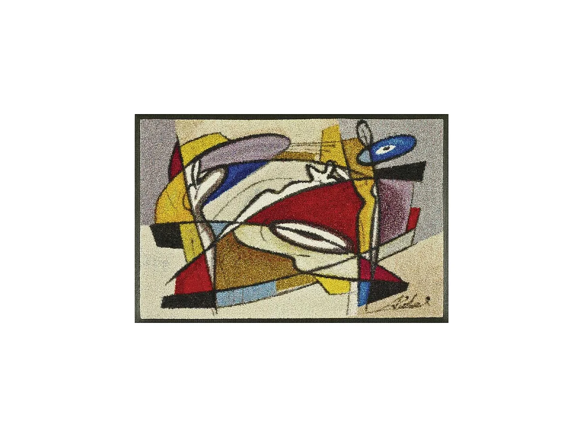 Zerbino intrecciato STEADY con motivo astratto