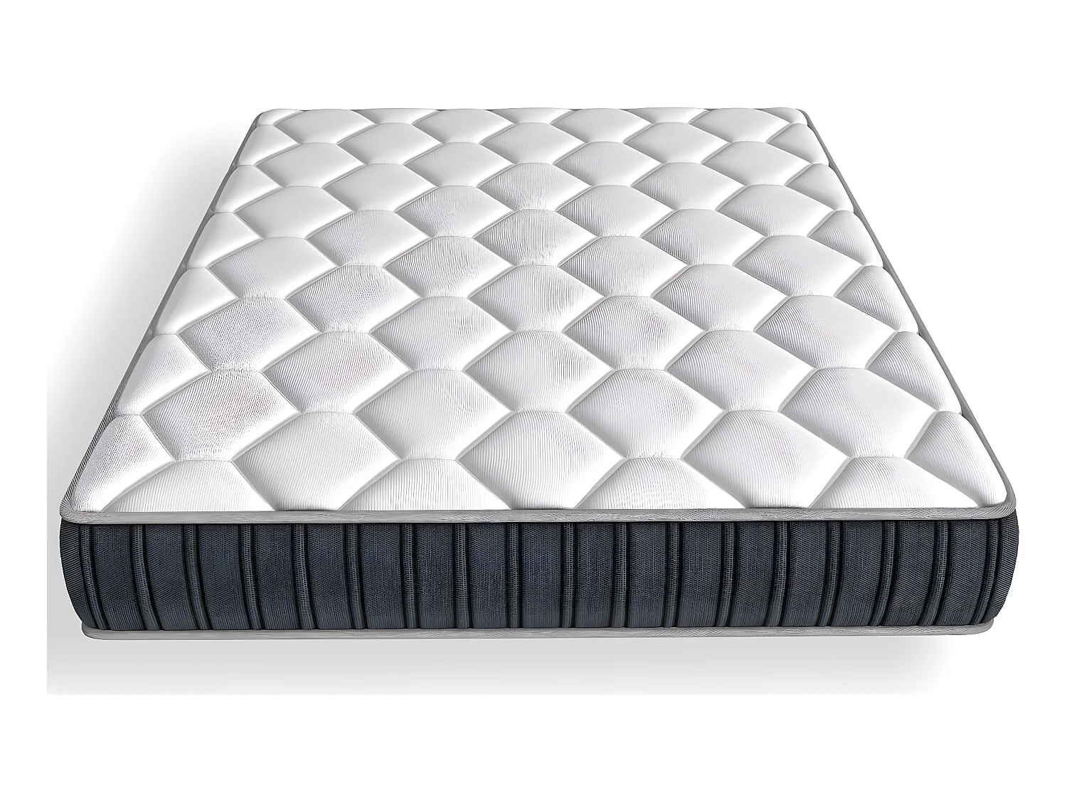 Ensemble matelas mémoire + sommier 90x190 Memo Prestige Hbedding - Mousse ergo, mousse HR 35kg et mousse effet mémoire de forme