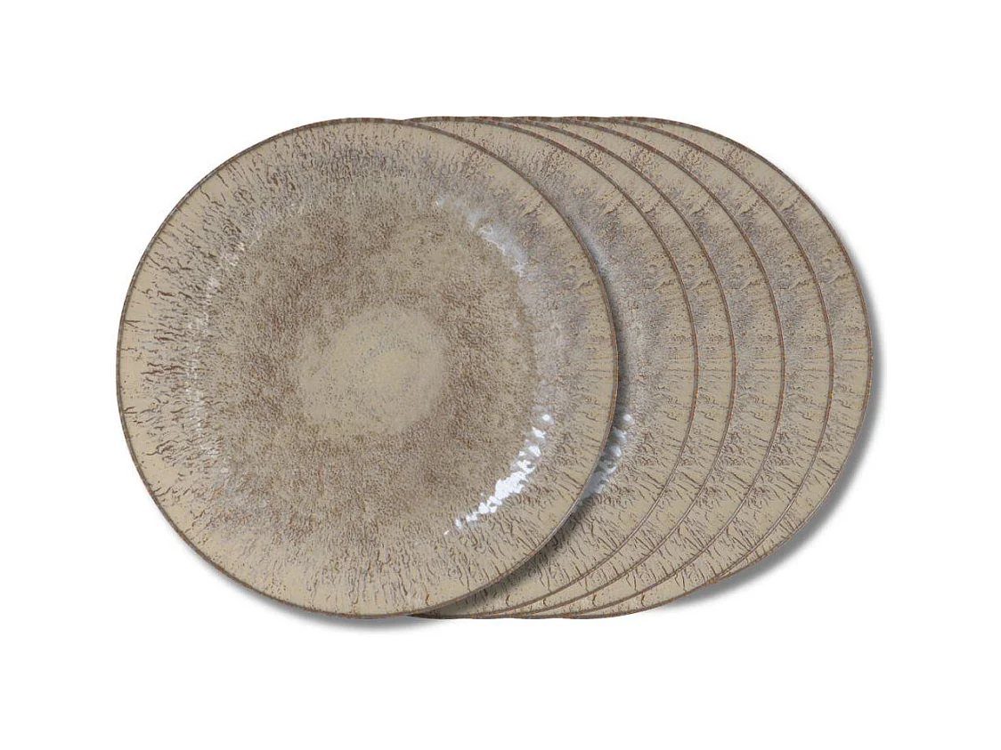Assiette plate Akaris 27 cm (lot de 6)