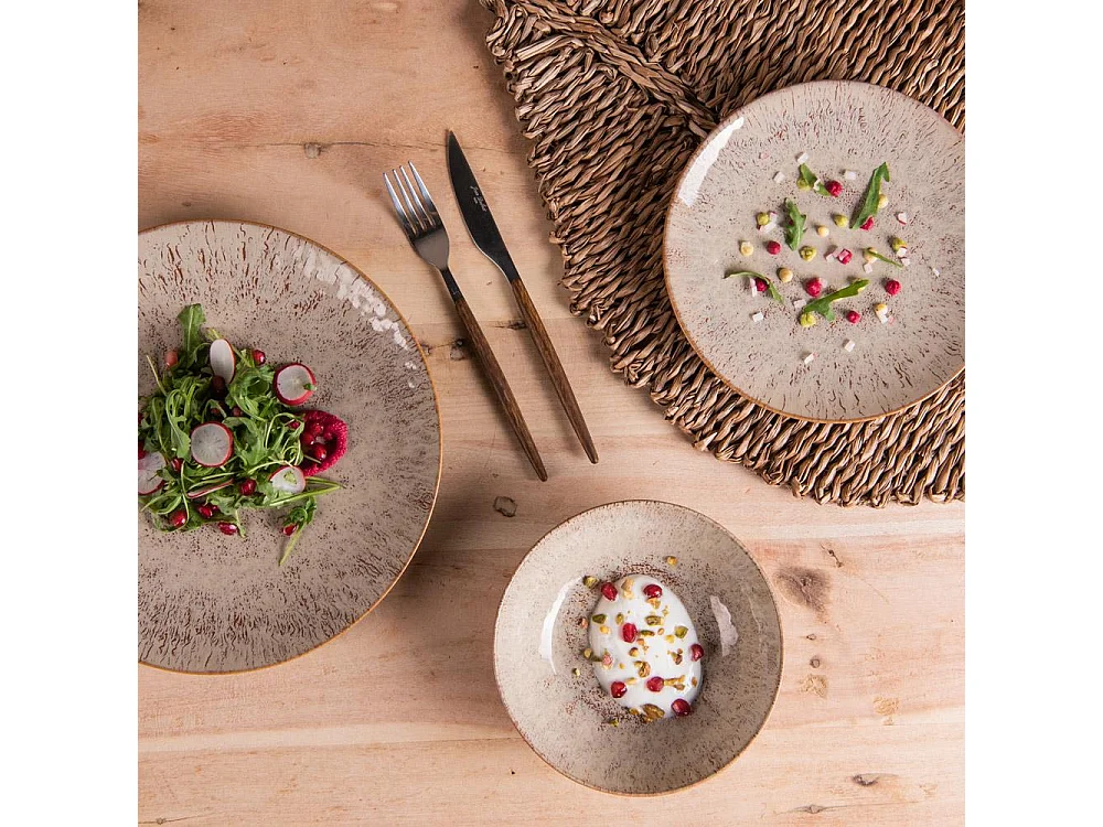 Assiette plate Akaris 27 cm (lot de 6)