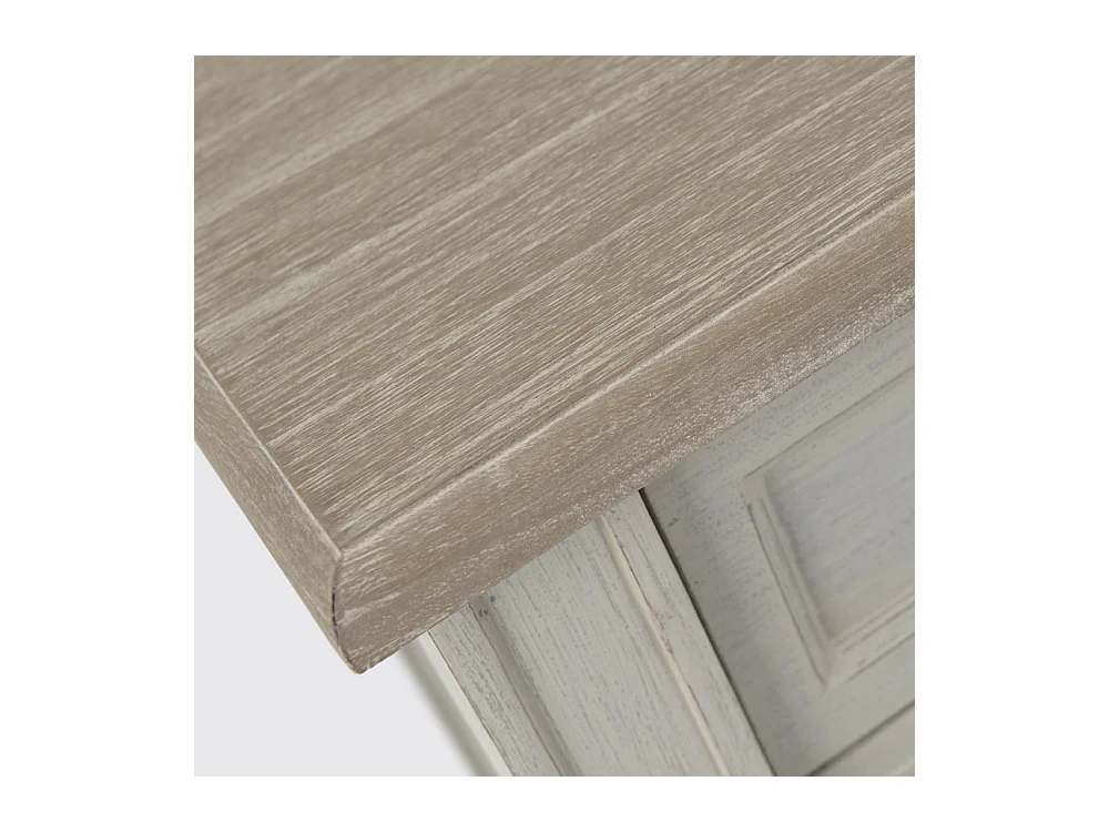 Buffet étroit 2 tiroirs Edouard 100x35 cm en Bois