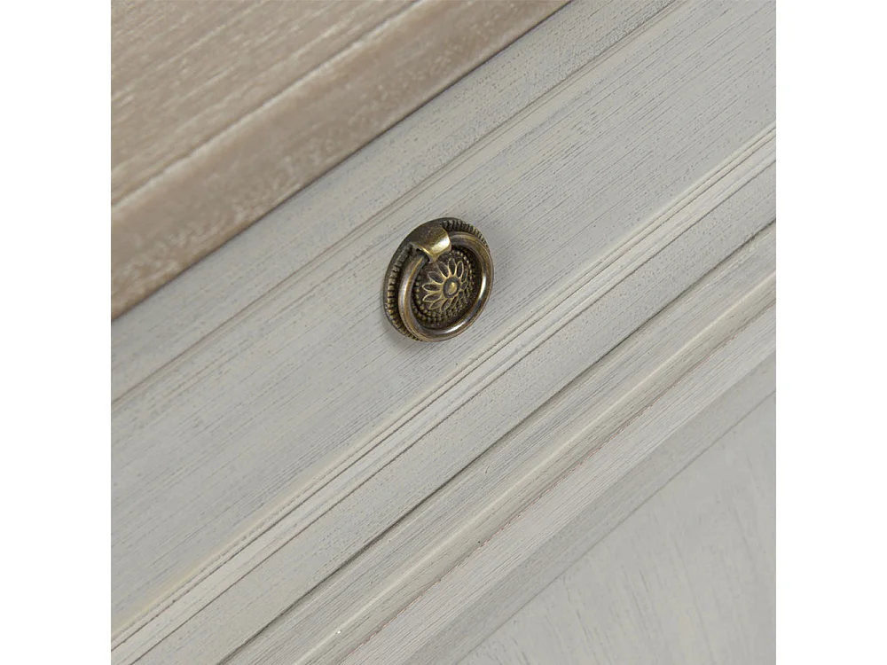 Buffet étroit 2 tiroirs Edouard 100x35 cm en Bois