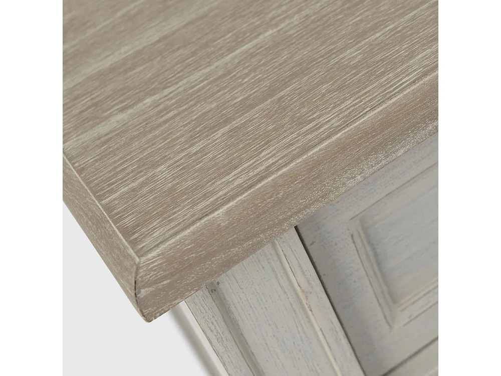 Buffet étroit 2 tiroirs Edouard 100x35 cm en Bois