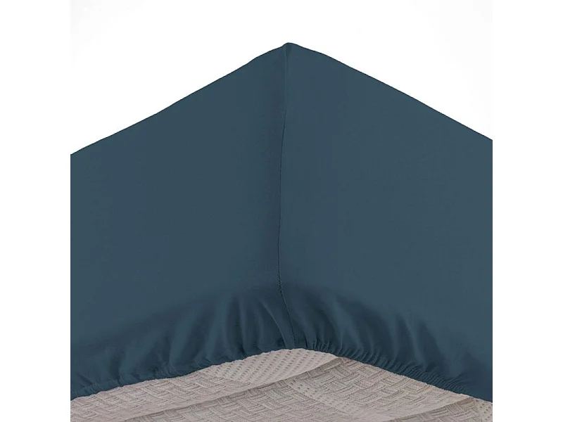 Drap Housse "Lina" 180x200cm Bleu Nuit