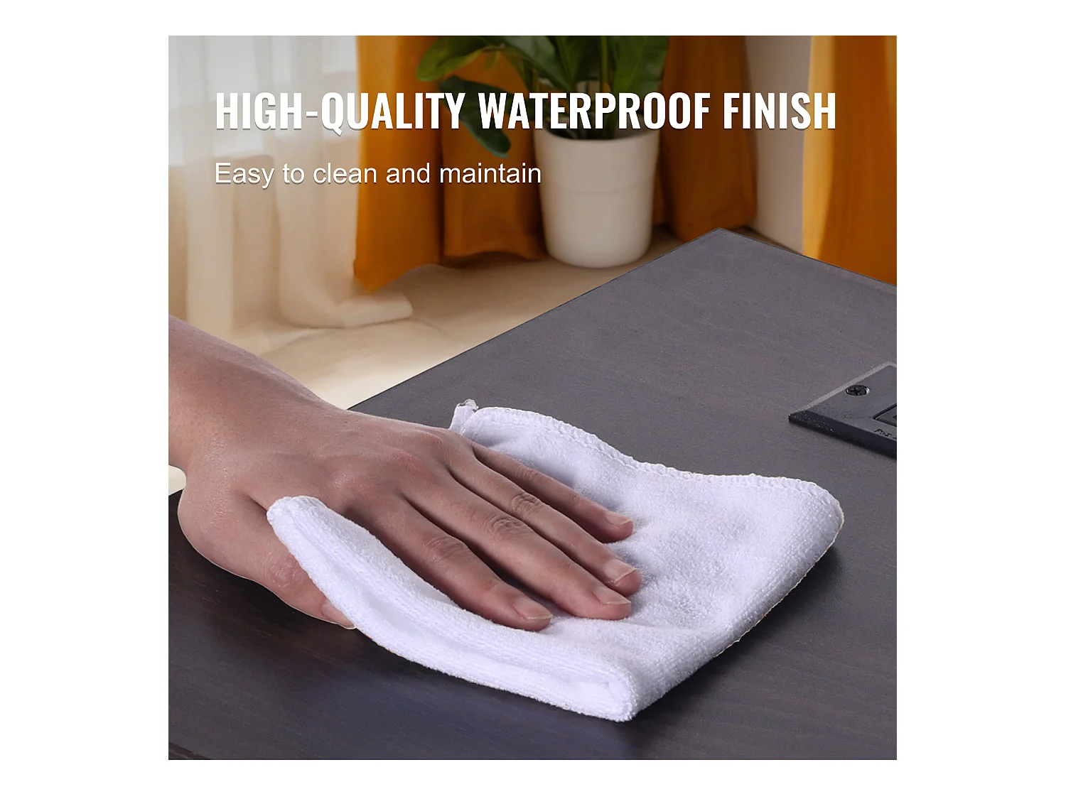 Table d'Appoint SucceBuy, Lot de 2, 3 Niveaux, Blanc, avec Prises USB et Éclairage LED