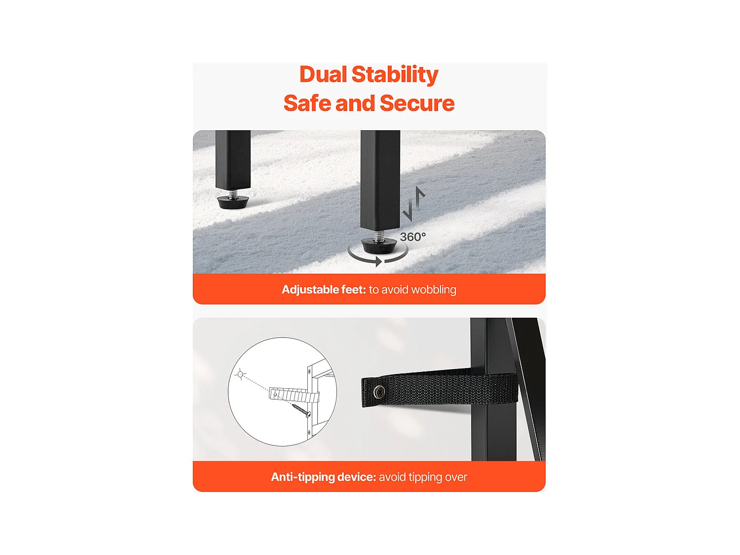 Table Console SucceBuy 140 cm, 1 Niveau, Marron-Noir, pour l'Entrée et le Salon