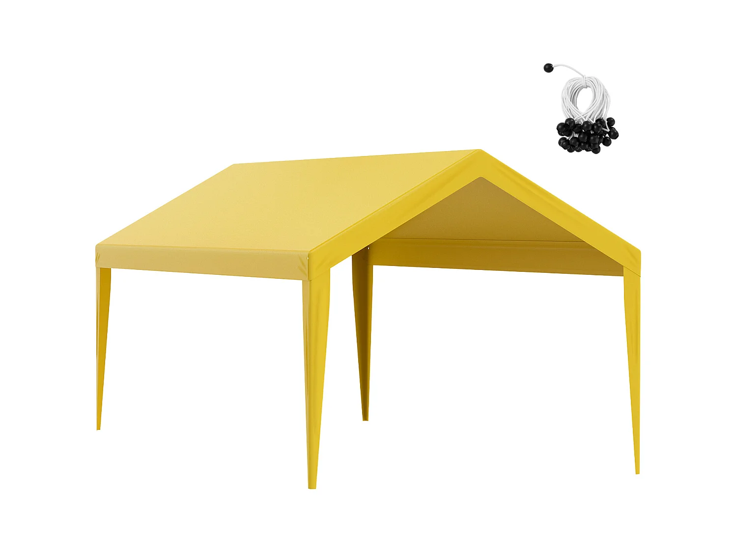 Toile de Rechange Carport Auvent SucceBuy Abri de Remplacement pour Abri d'Auto 304.8cm x 609.6cm Beige