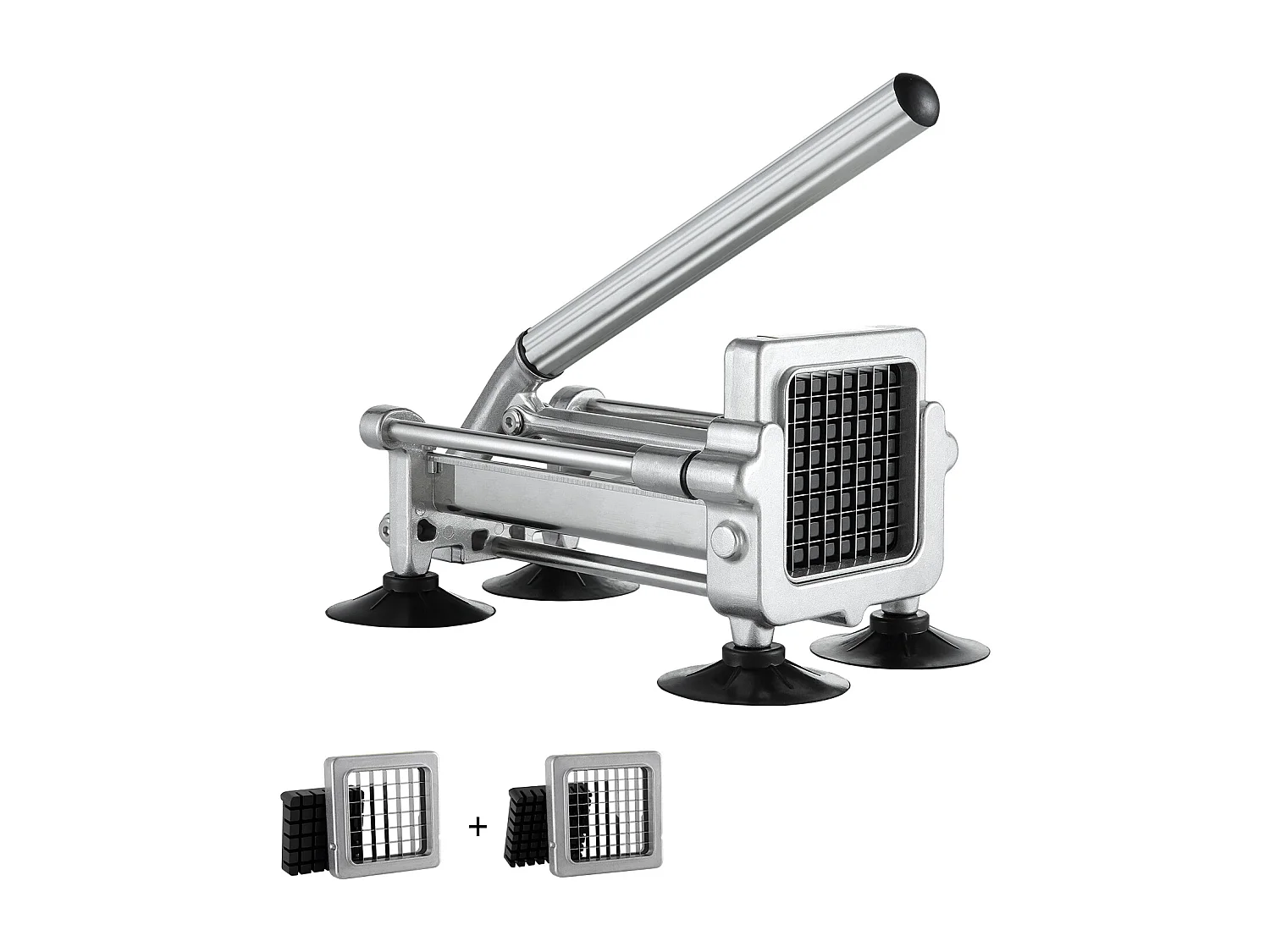 Coupe-Frites SucceBuy en Acier Inoxydable avec 2 Lames pour Pommes de Terre