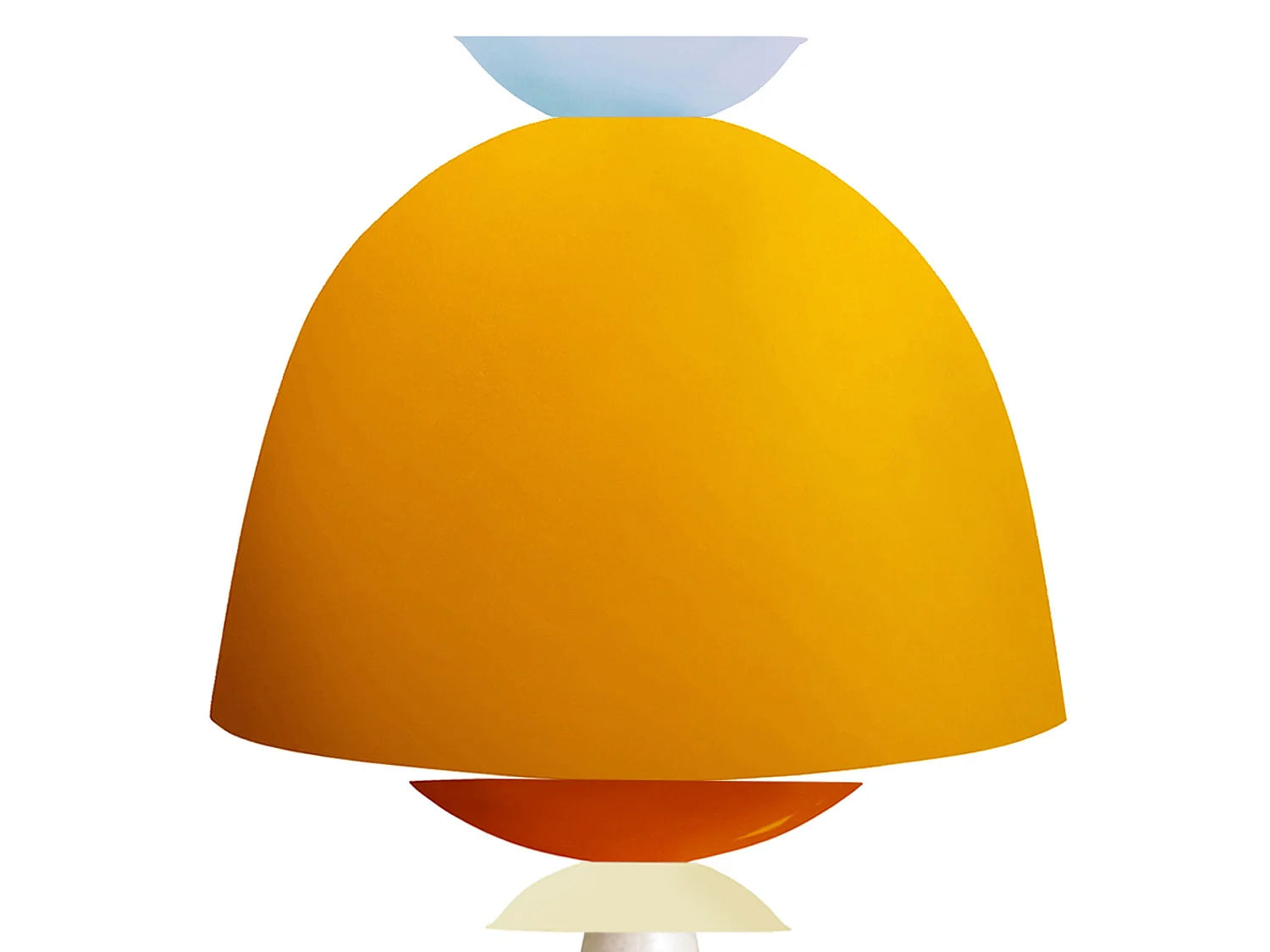 Lampe a Poser TOSEL ,métal,bois,Jaune ,H53xD24xP24cm