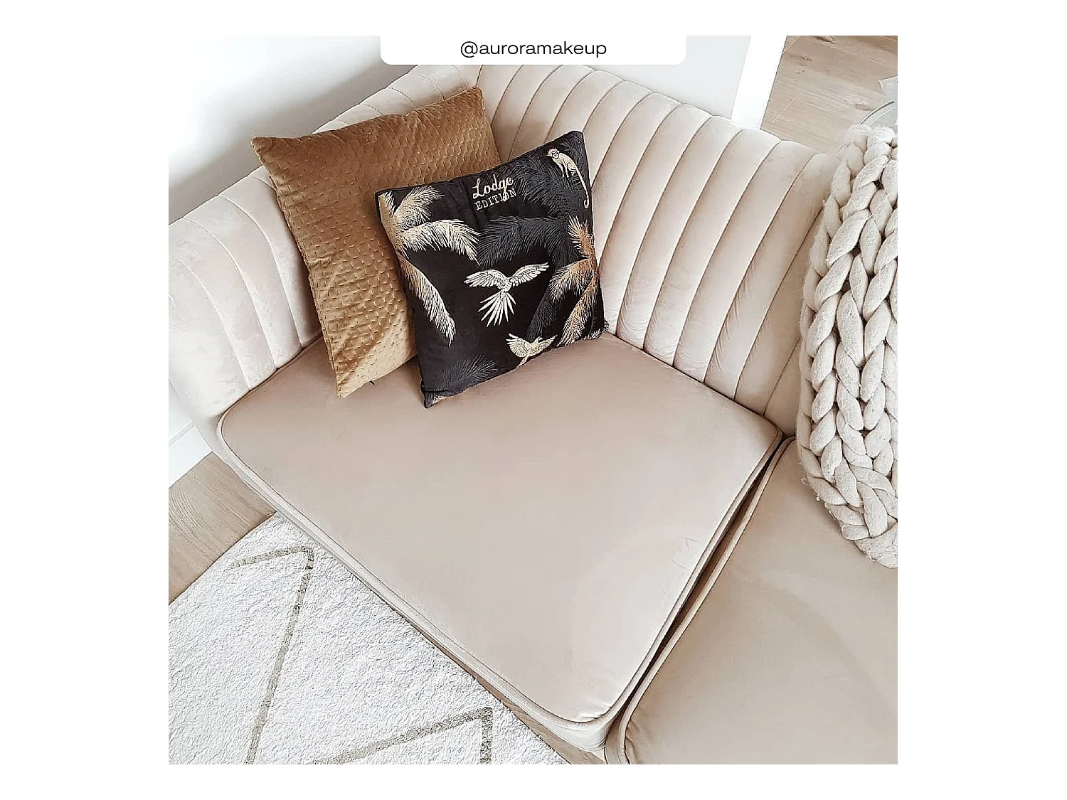 Ensemble canapés en velours beige 5 places - Gatsby