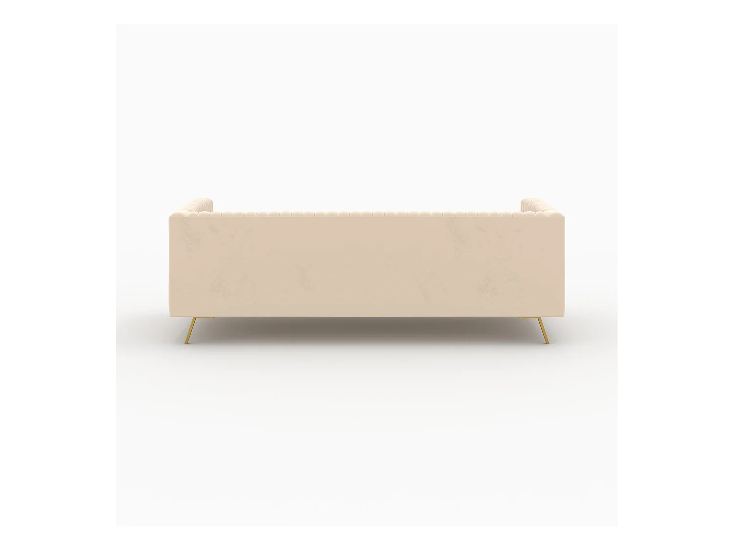 Ensemble canapés en velours beige 5 places - Gatsby