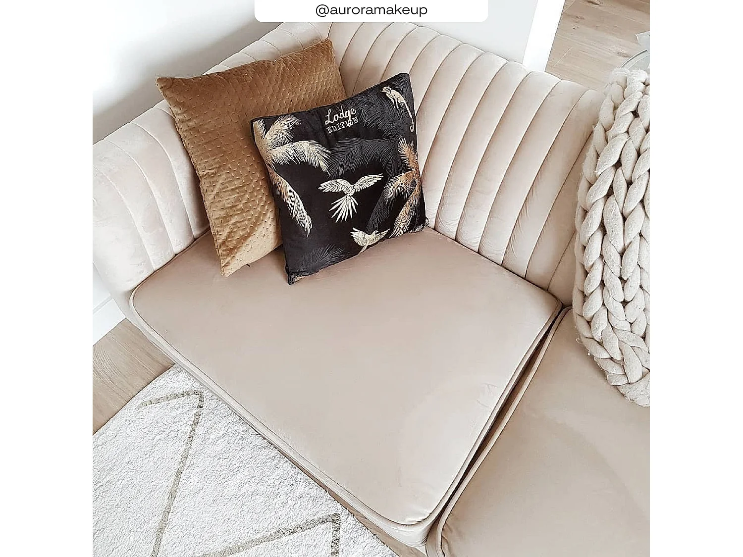 Set di divani in velluto beige 5 posti - Gatsby