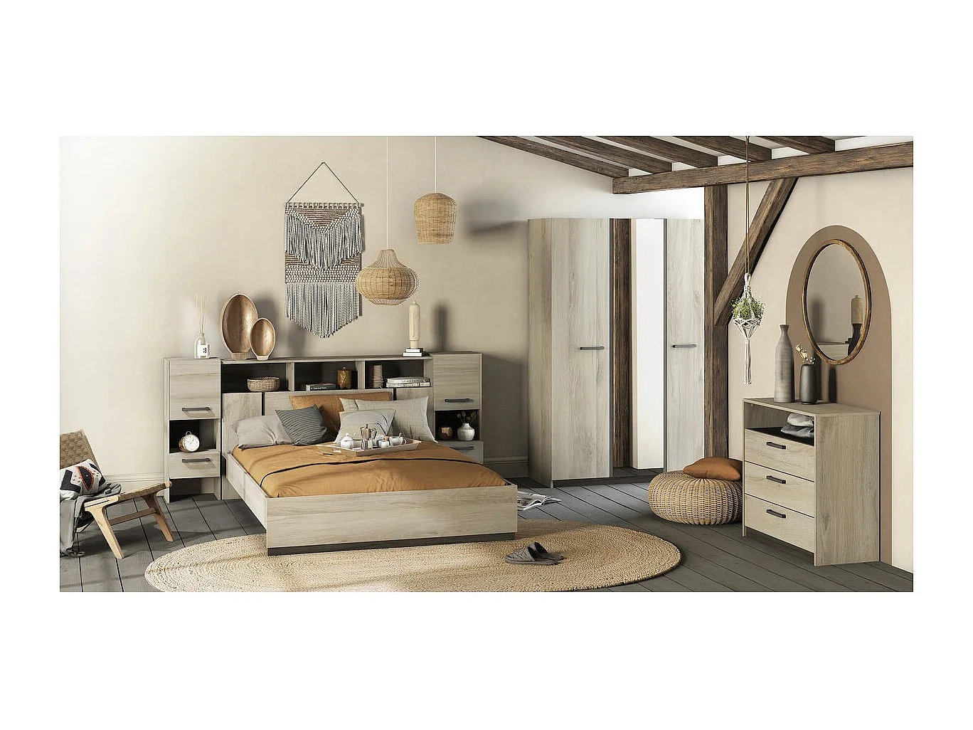 Cómoda Infantil "Watson" Marrom - Madeira de Qualidade, 3 Gavetas Espaçosas, Nicho de Armazenamento Aberto