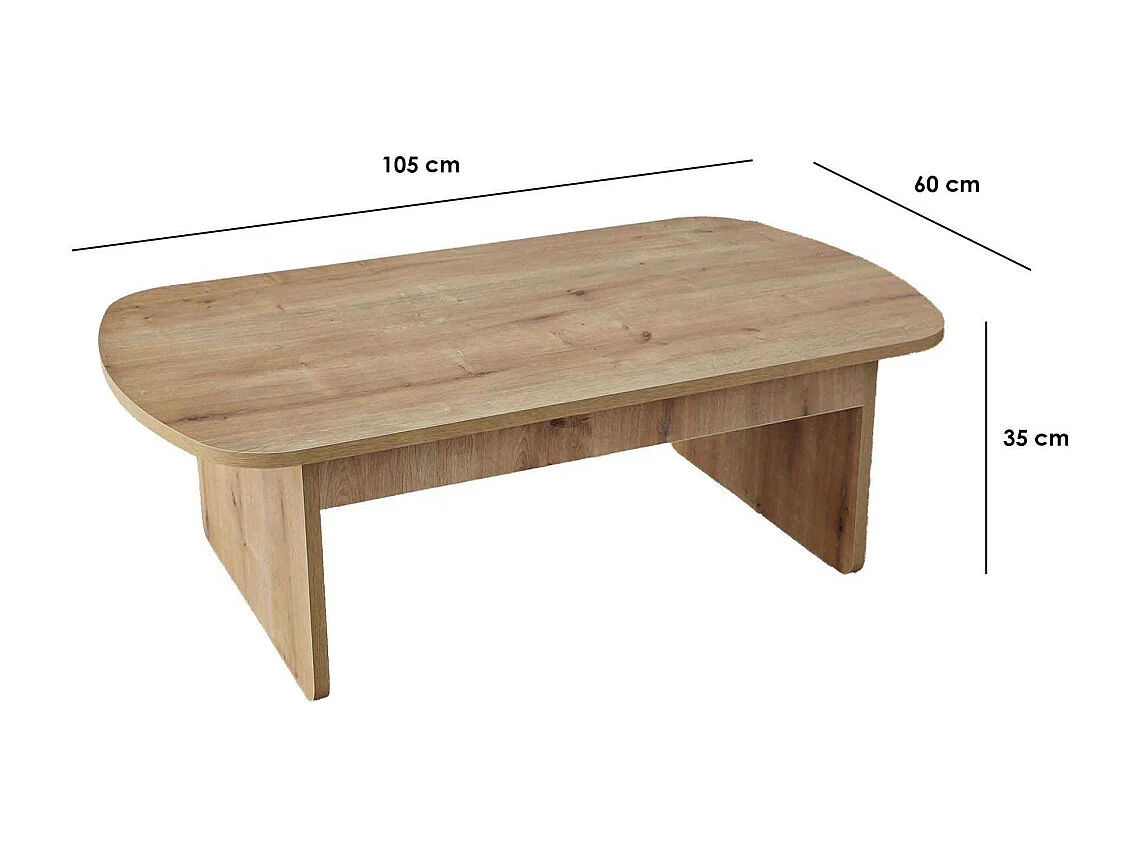 Table basse en aggloméré Theseus