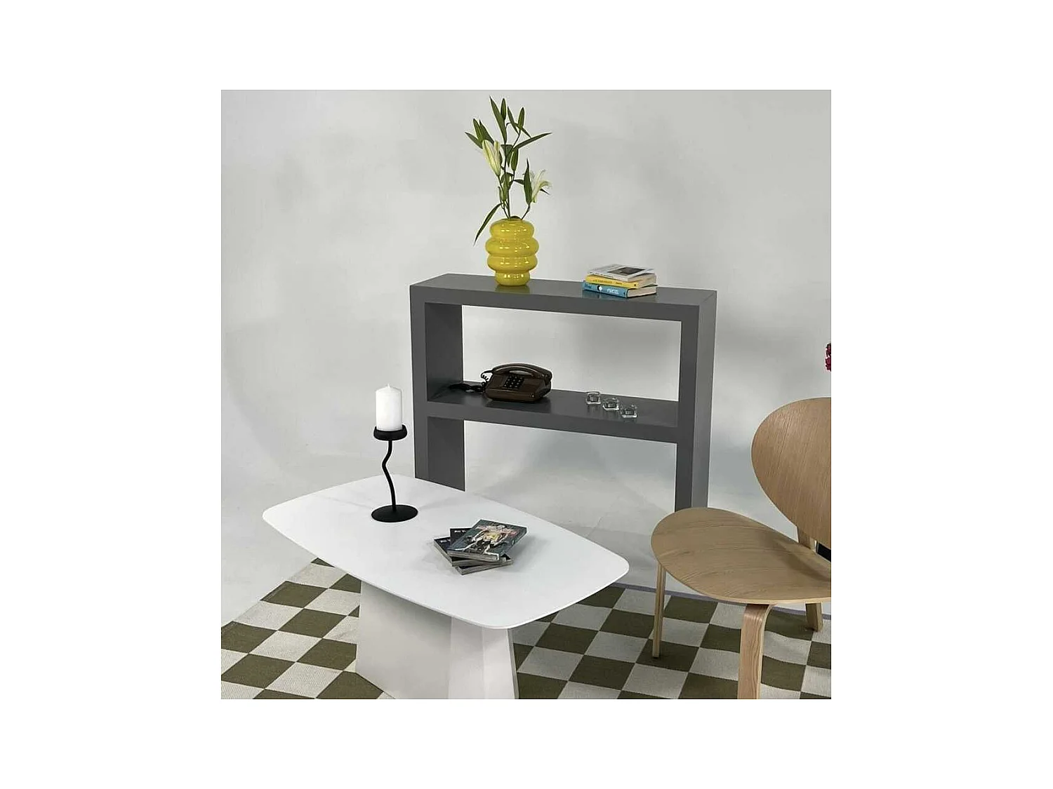 Table basse en aggloméré Lilyum Large