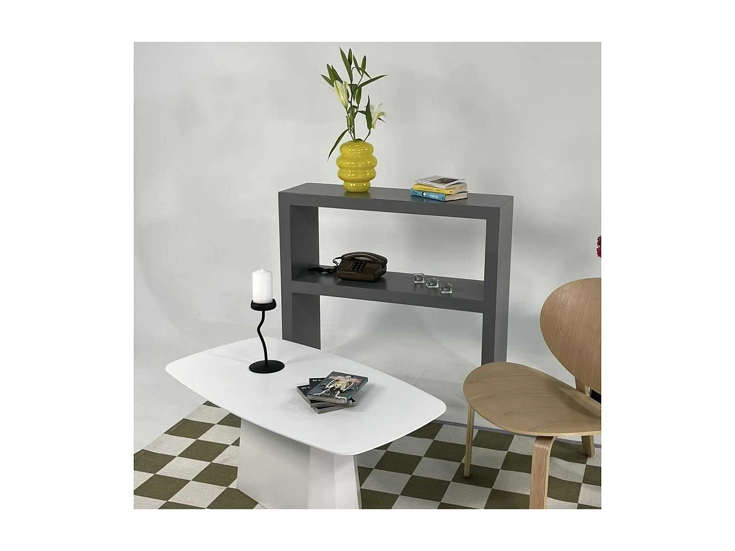 Table basse en aggloméré Lilyum Large