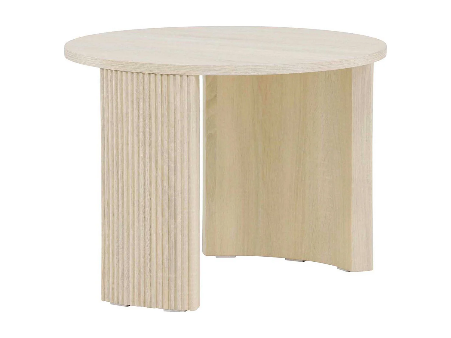 Table Basse Nervurée "Bristol" 60cm Naturel