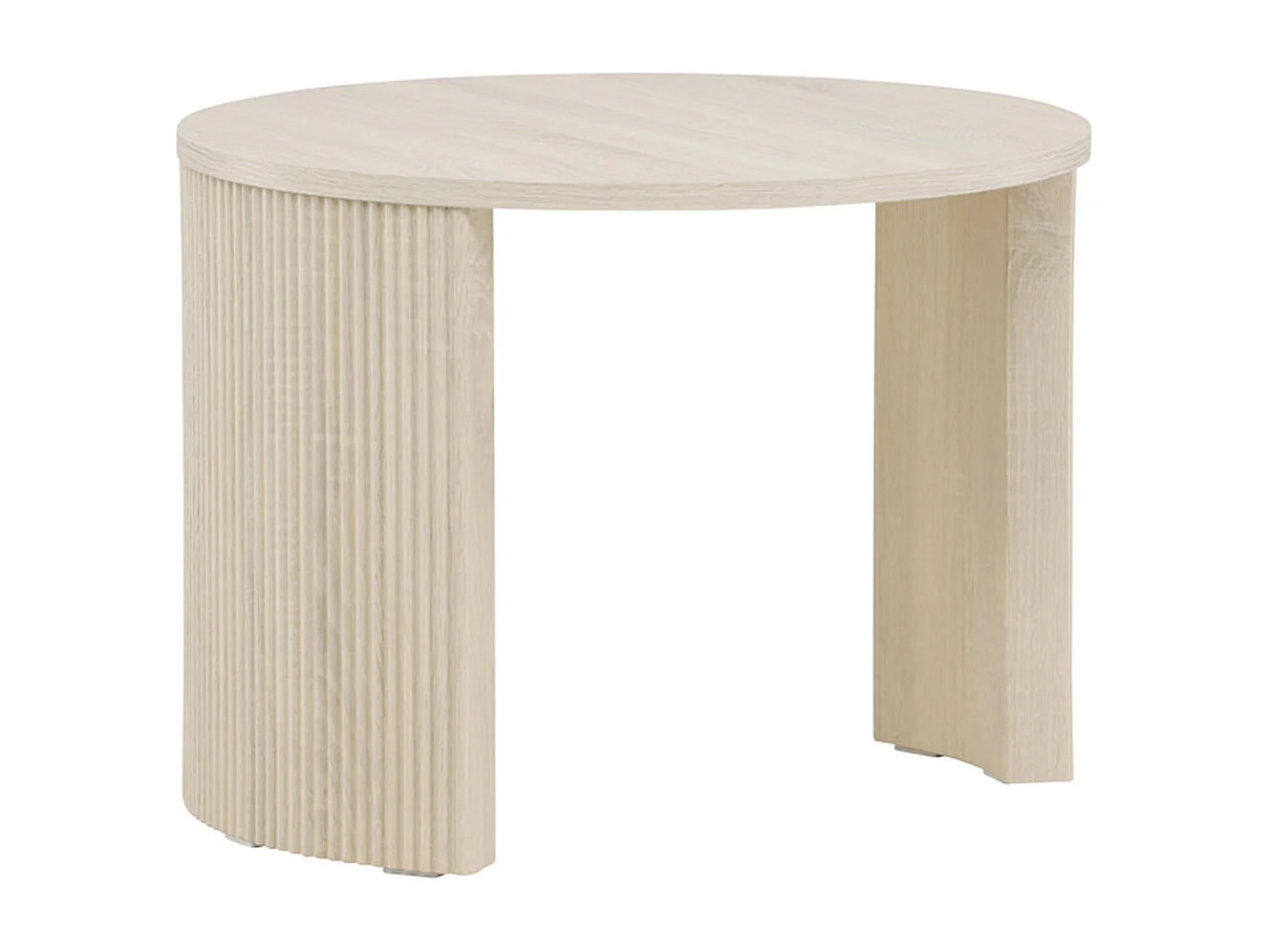 Table Basse Nervurée "Bristol" 60cm Naturel