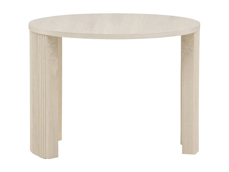 Table Basse Nervurée "Bristol" 60cm Naturel
