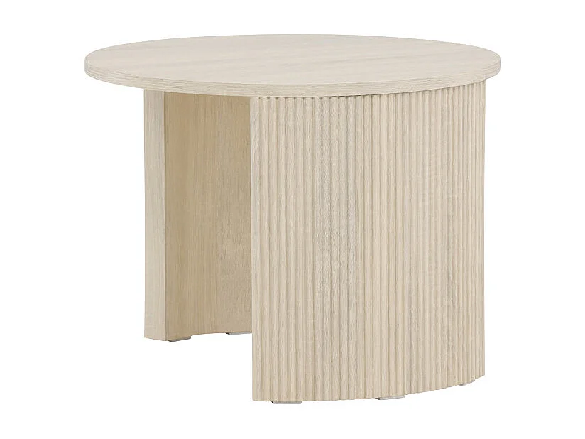 Table Basse Nervurée "Bristol" 60cm Naturel
