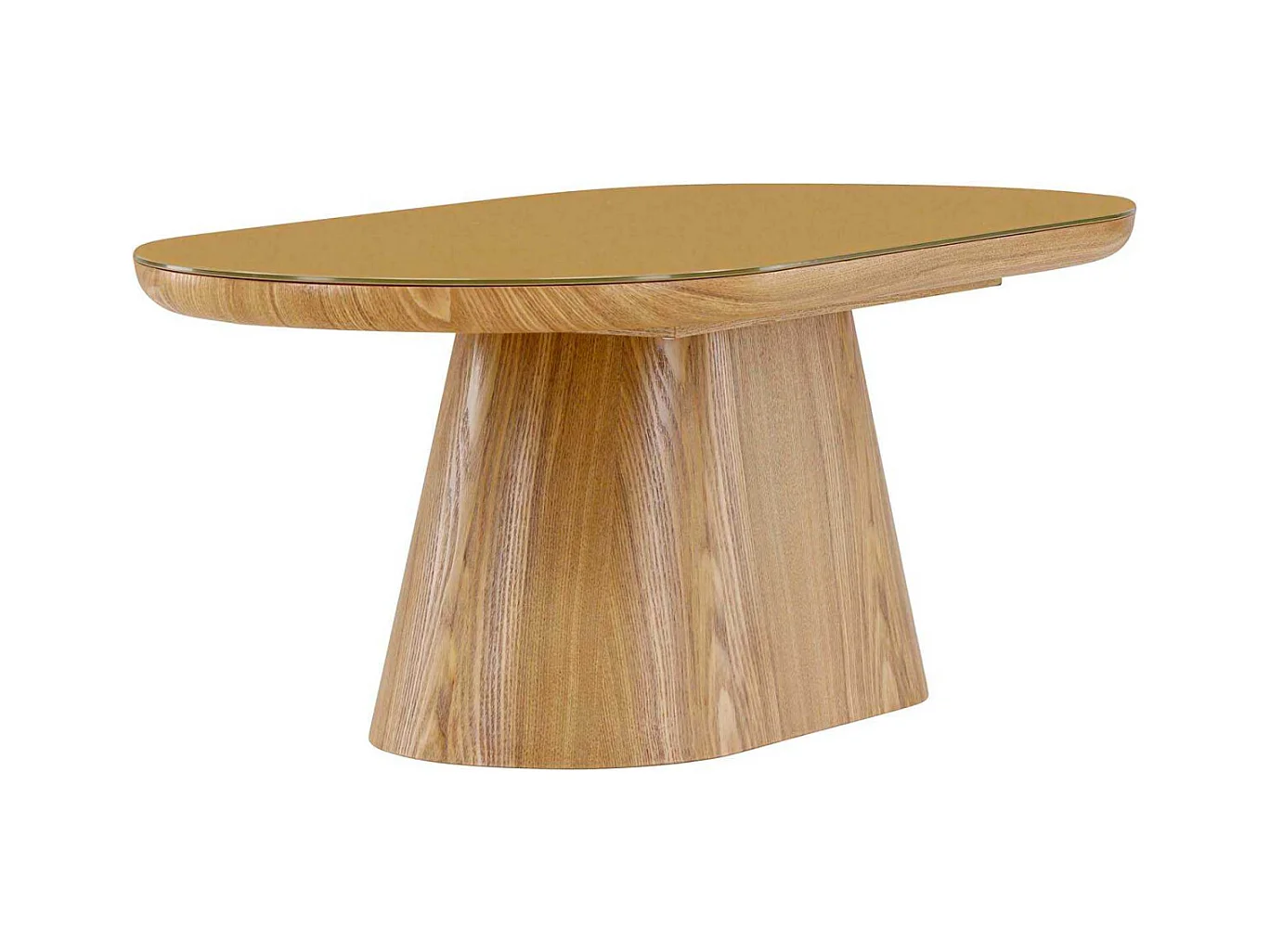 Table Basse en Verre "Castor" 120cm Naturel