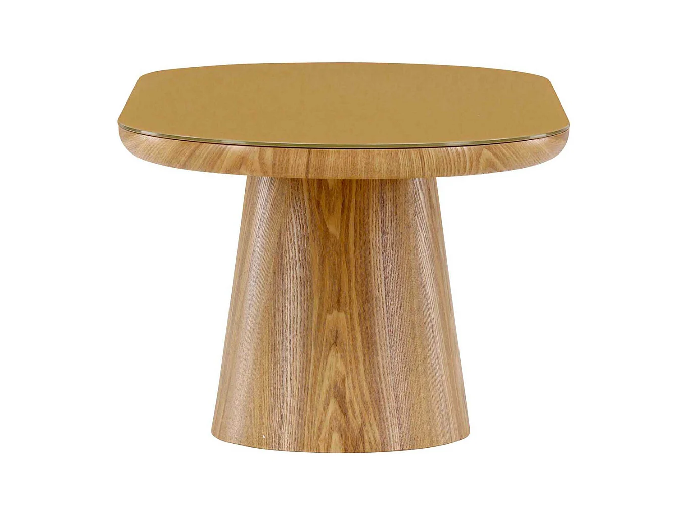 Table Basse en Verre "Castor" 120cm Naturel