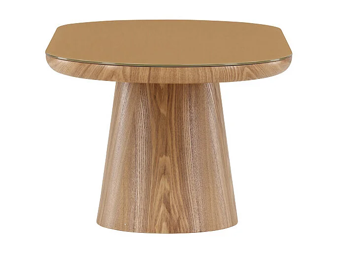 Table Basse en Verre "Castor" 120cm Naturel