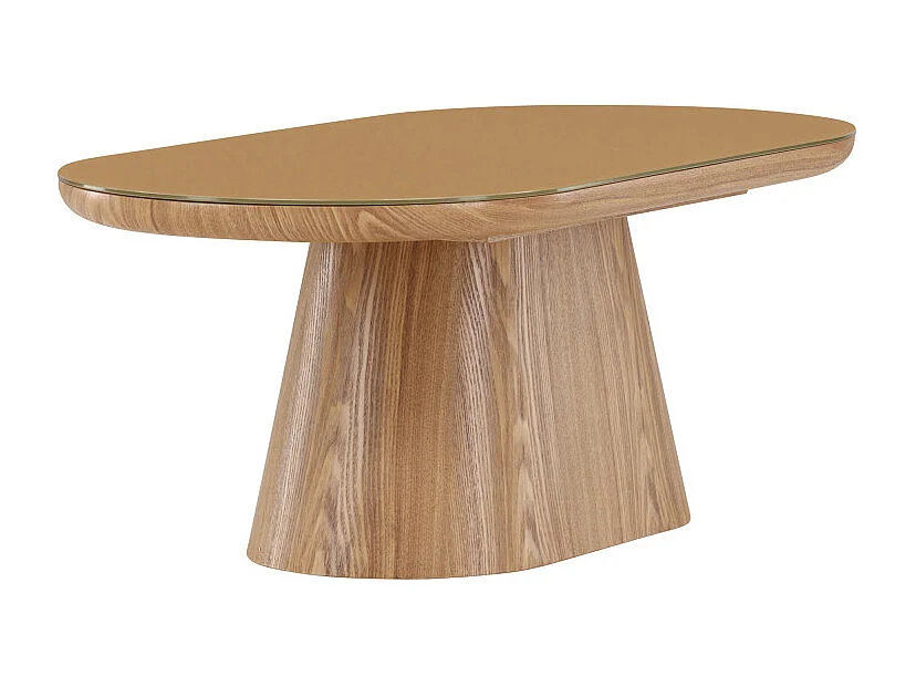 Table Basse en Verre "Castor" 120cm Naturel