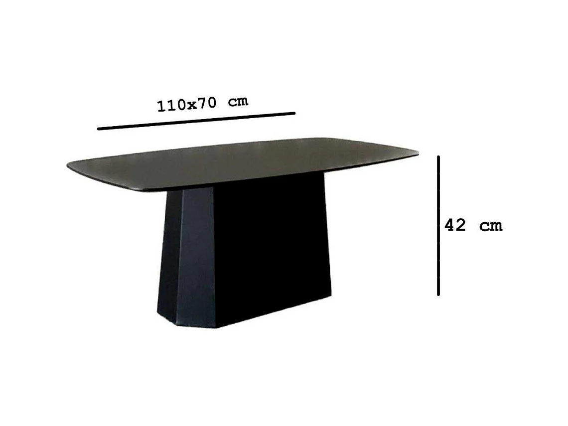 Table basse en aggloméré Lilyum Large