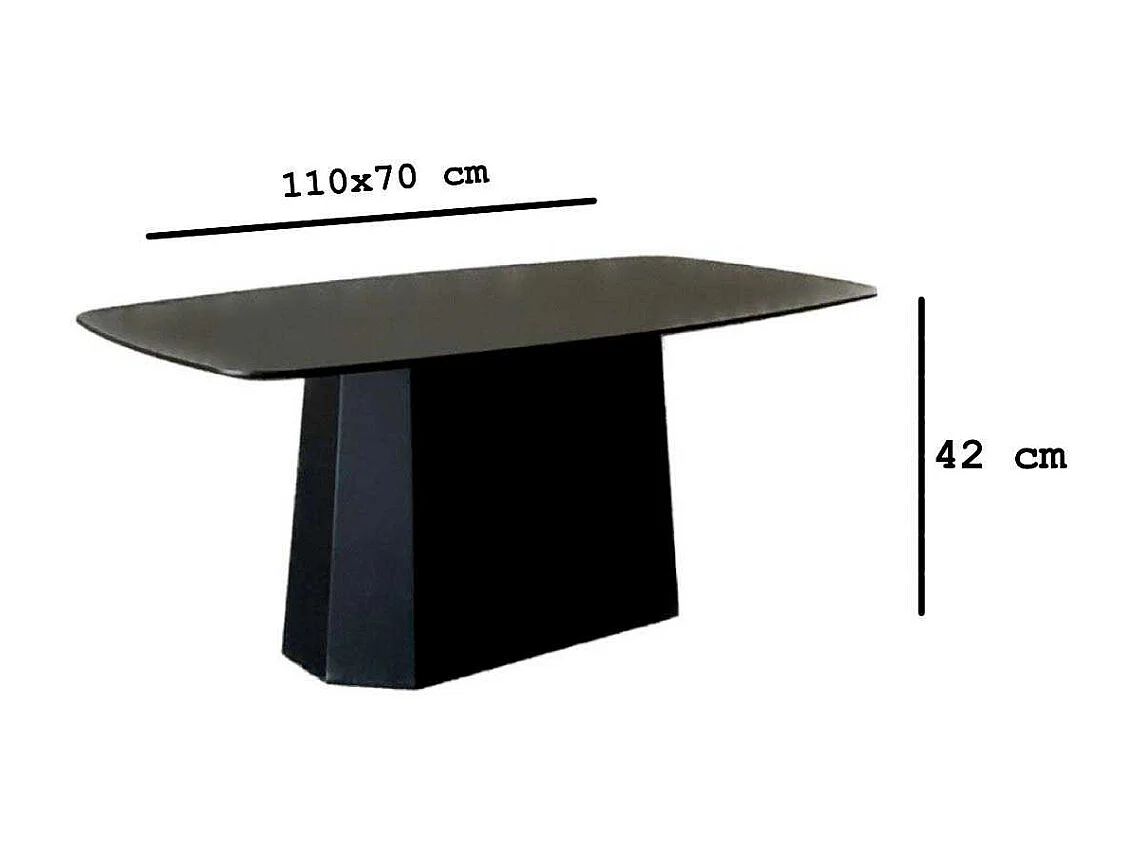 Table basse en aggloméré Lilyum Large