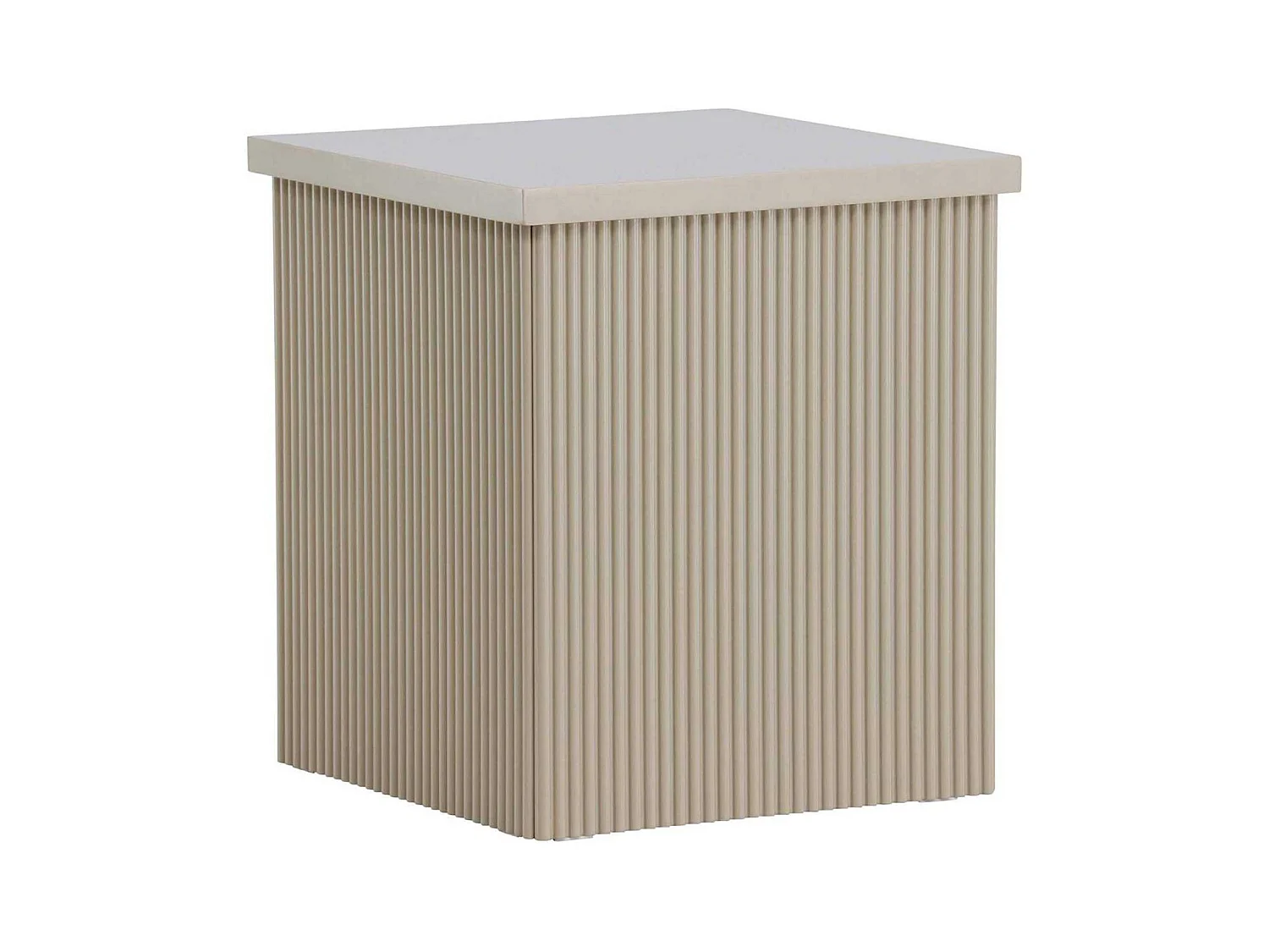 Table basse beige Lenox 40 x 40 x 45 cm