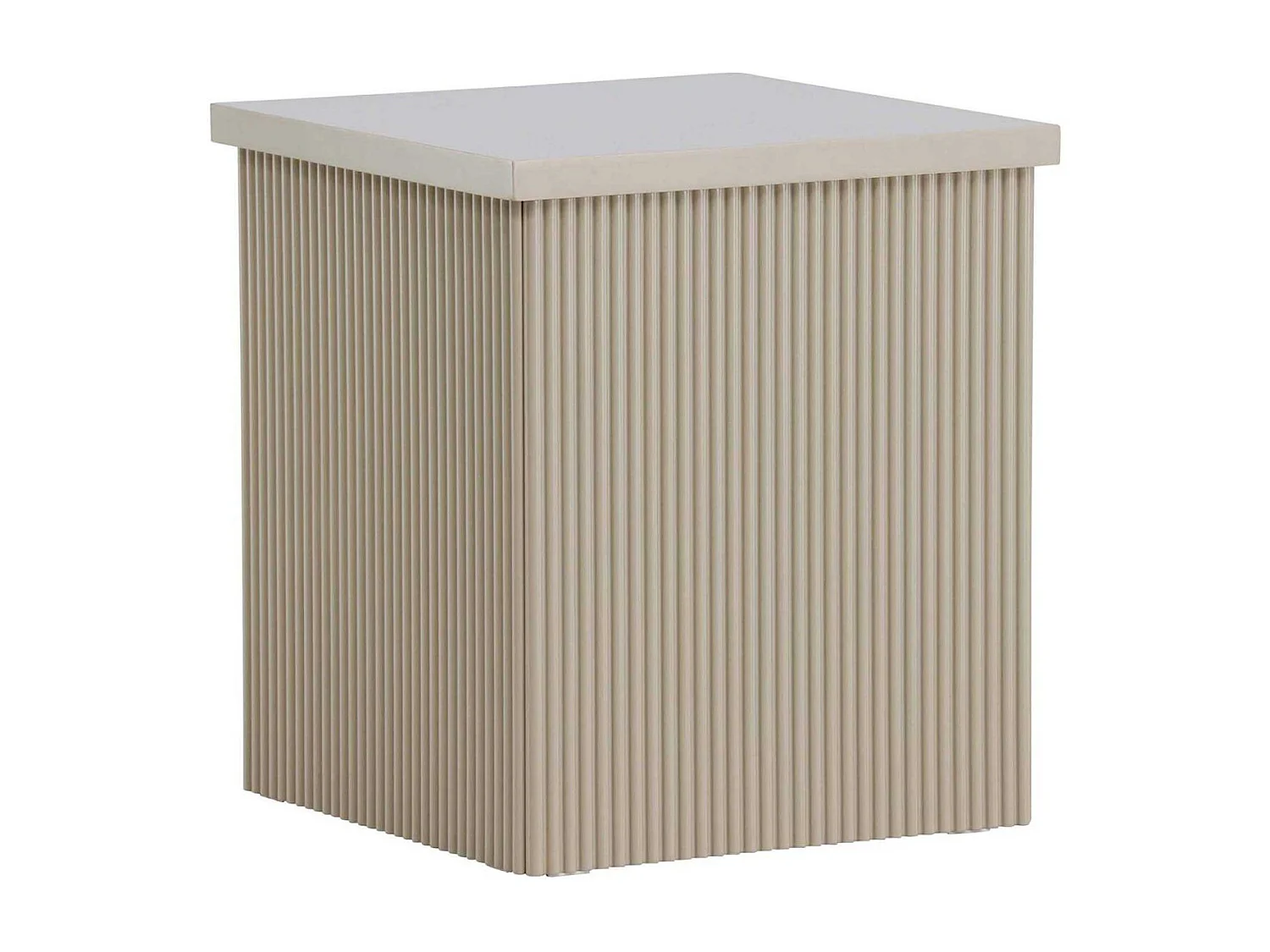 Table d'Appoint Design "Lenox" 45cm Beige