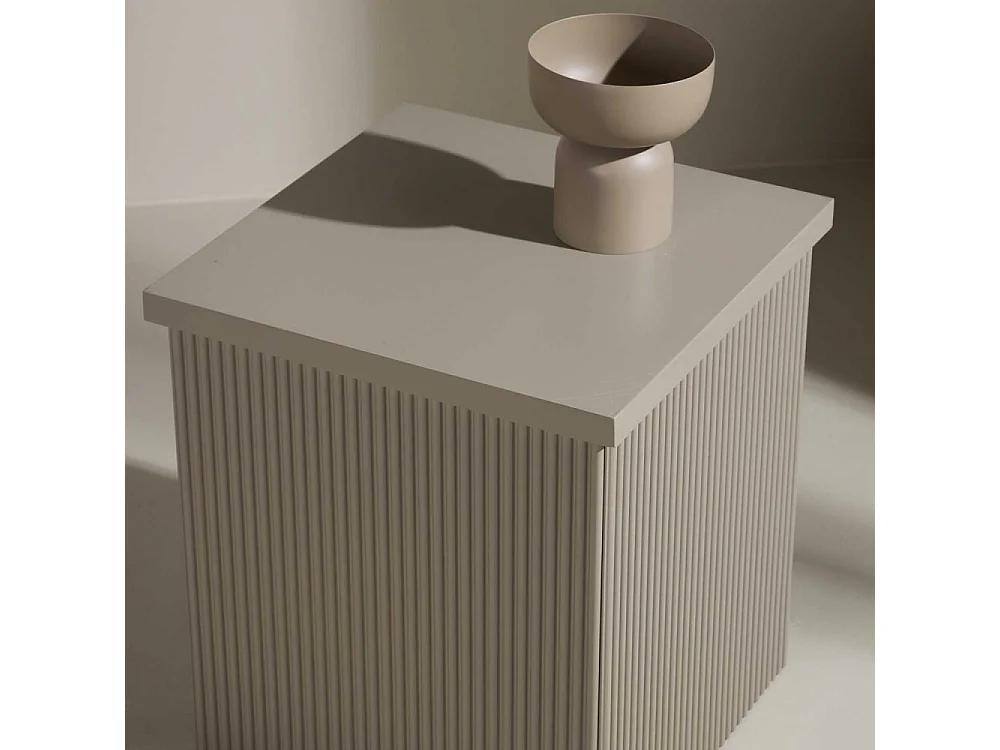 Table d'Appoint Design "Lenox" 45cm Beige