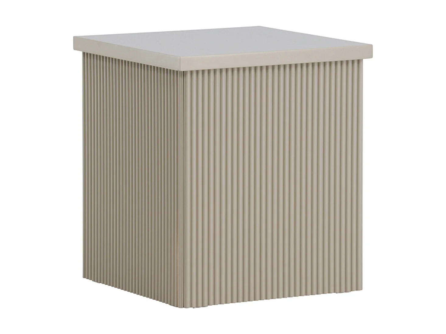 Table d'Appoint Design "Lenox" 45cm Beige