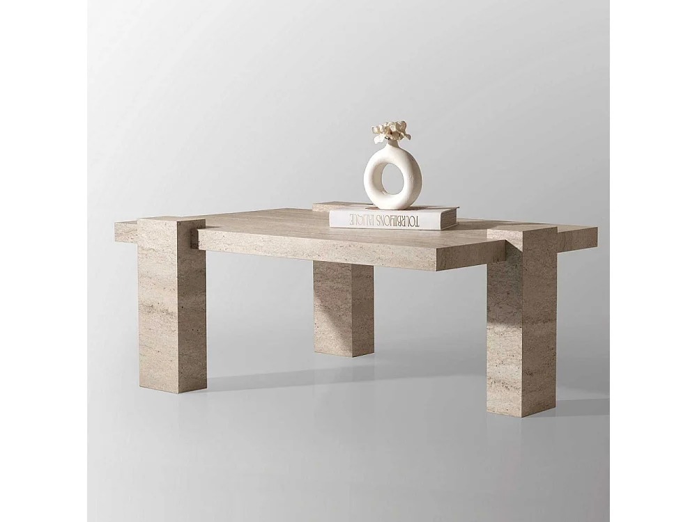 Table basse rectangulaire en aggloméré Diamond