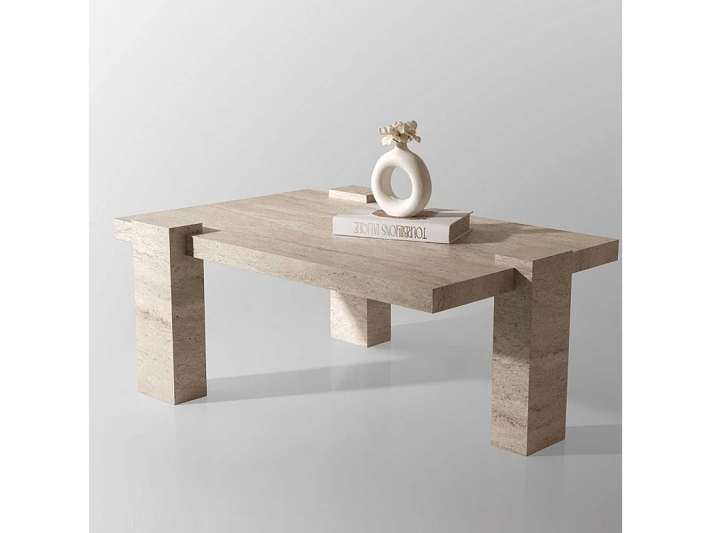 Table basse rectangulaire en aggloméré Diamond