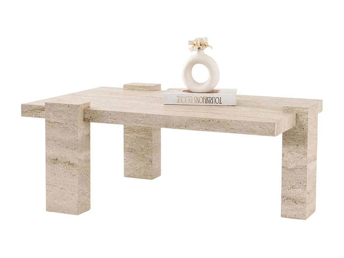 Table basse rectangulaire en aggloméré Diamond