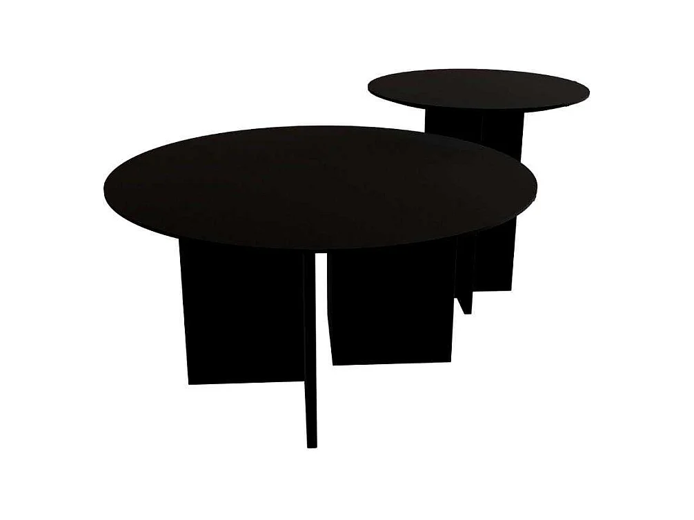 Ensemble de 2 tables en aggloméré Leo