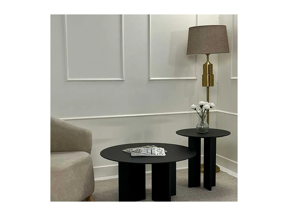 Ensemble de 2 tables en aggloméré Leo