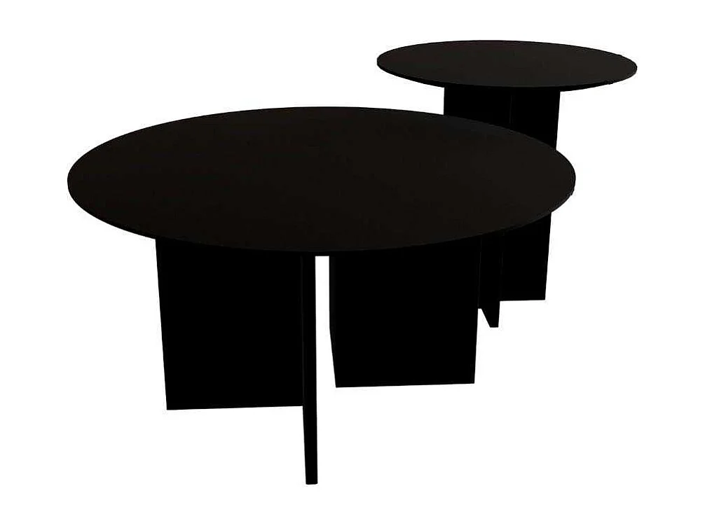 Ensemble de 2 tables en aggloméré Leo