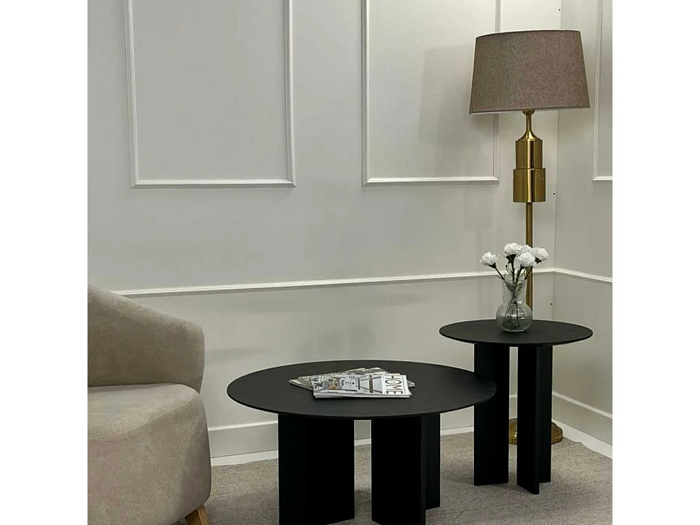 Ensemble de 2 tables en aggloméré Leo