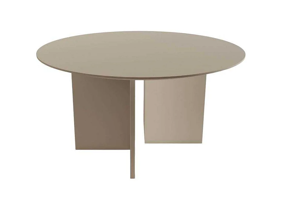 Table basse ronde 80 cm en aggloméré Leo